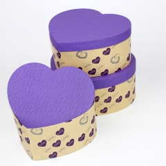 Paperboard  Type Heart Shaped Candy Gift Boxes