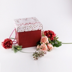 Florist Packing Flowers Gift Box Square Shape for Wedding Party Decoration