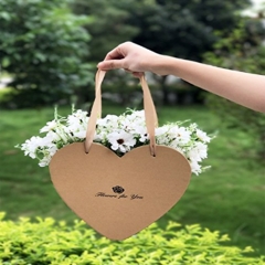 Heart Shape Portable Flower Gift Box  for Guest Party Decoration