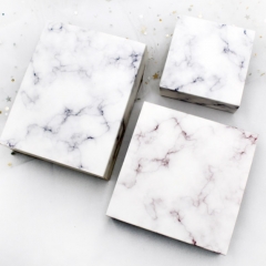 Marble Style Paper Color Jewelry Gift and Retail Boxes