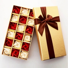 Luxury Flower Packing Cardboard Gift Box With Tray