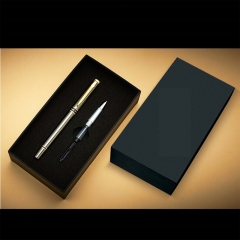 Luxury Black Paper Gift Box for Packing Pen With Tray