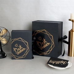 2019 Newly Design Luxury Book-shaped Cardboard Gift Box with Hot Stamping