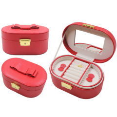 Women's Mini earrings rings Jewelry Box Useful Makeup Organizer