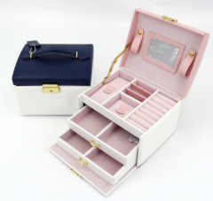 Luxury Multifunctional portable jewelry box for dowry