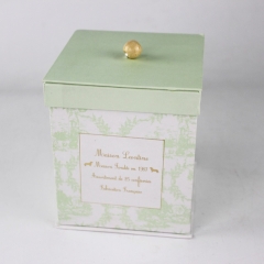 Handmade Paper Wedding Gift Box with Bead Handle